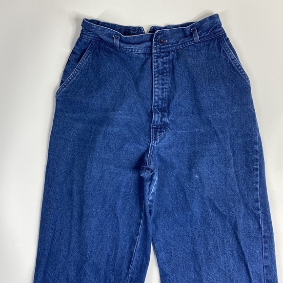 Vintage No Man's Hand High Waisted Straight Leg Jeans Size 13 26x32 80s - Picture 2 of 14